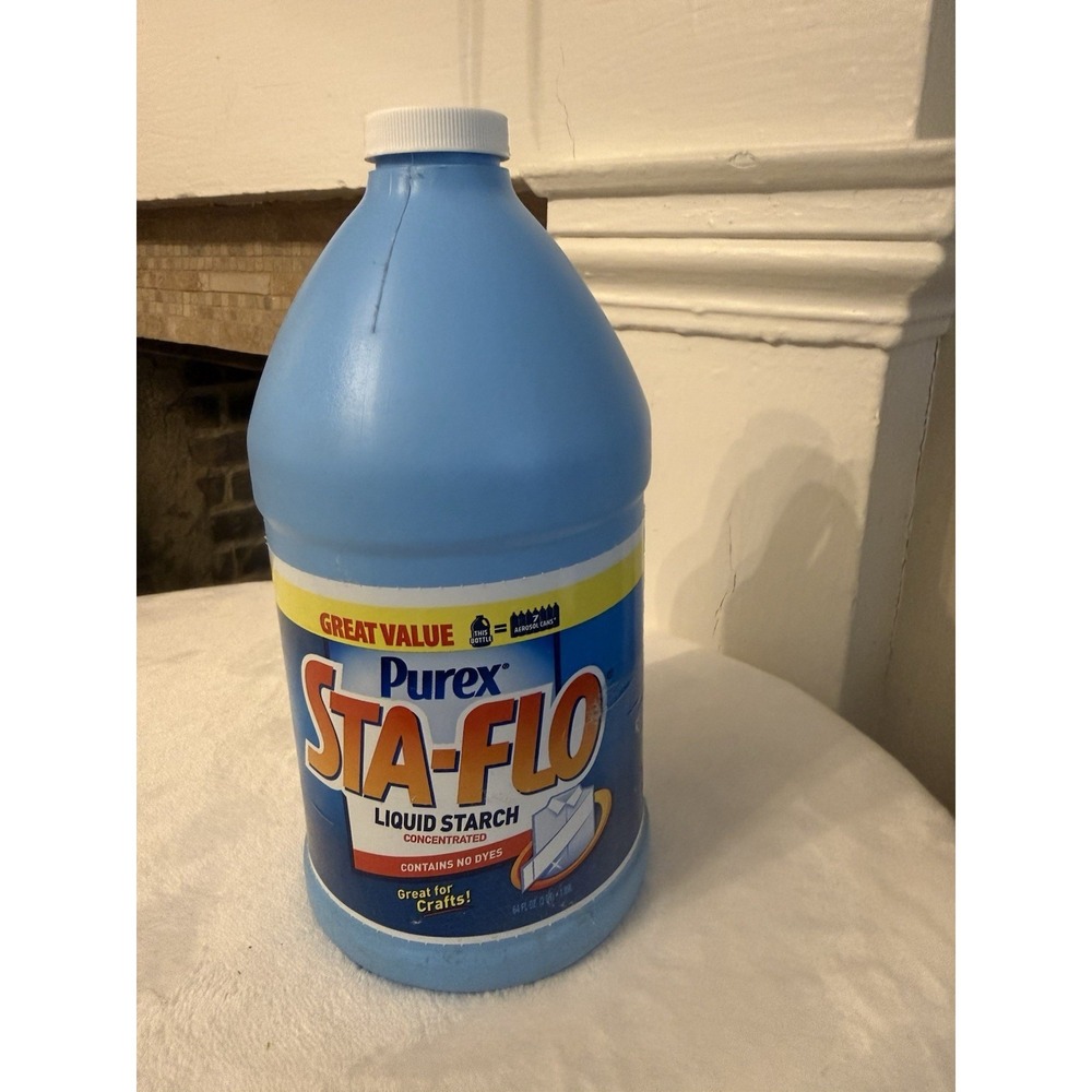(1) Purex Sta Flo Liquid Starch Concentrated 64 Oz Crafts Quilting Discontinued